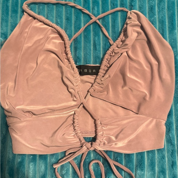 Sabora Ruched Halter Top - Picture 3 of 5